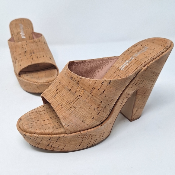 Jeffrey Campbell Enriched Platform Sandal Chunky Block Heel Slide Cork - Picture 1 of 9